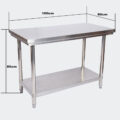 Stůl z nerezové oceli 100x60x85