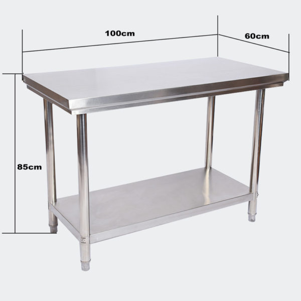 Stůl z nerezové oceli 100x60x85