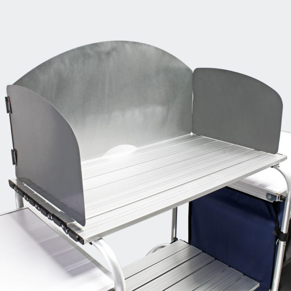 Kemp kuchyně skládací 3 pracovní plochy ochrana proti větru