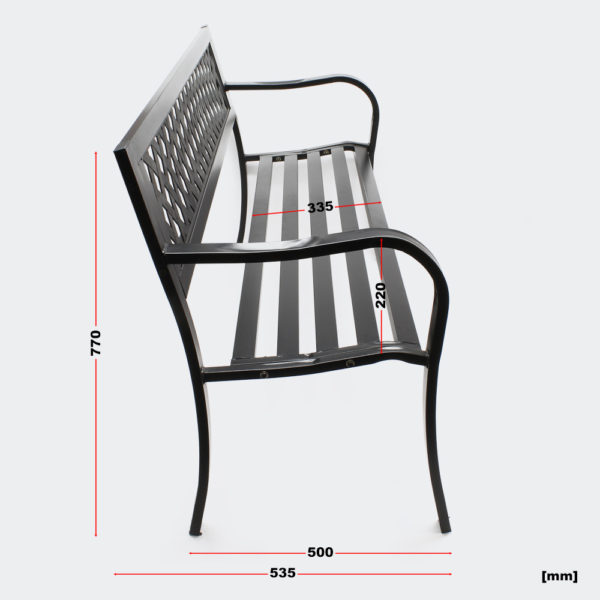 Lavička zahradní v parkovém designu