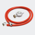 Plynová hadice 1,5m s regulátorem tlaku  37mbar pro francouzské připojení