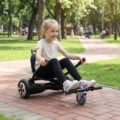Sedačka na hoverboard černá, nastavitelný kartsitz do 120 kg