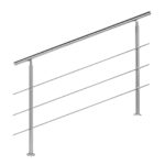 Zábradlí Nerezová ocel 3 Příčky 140 cm