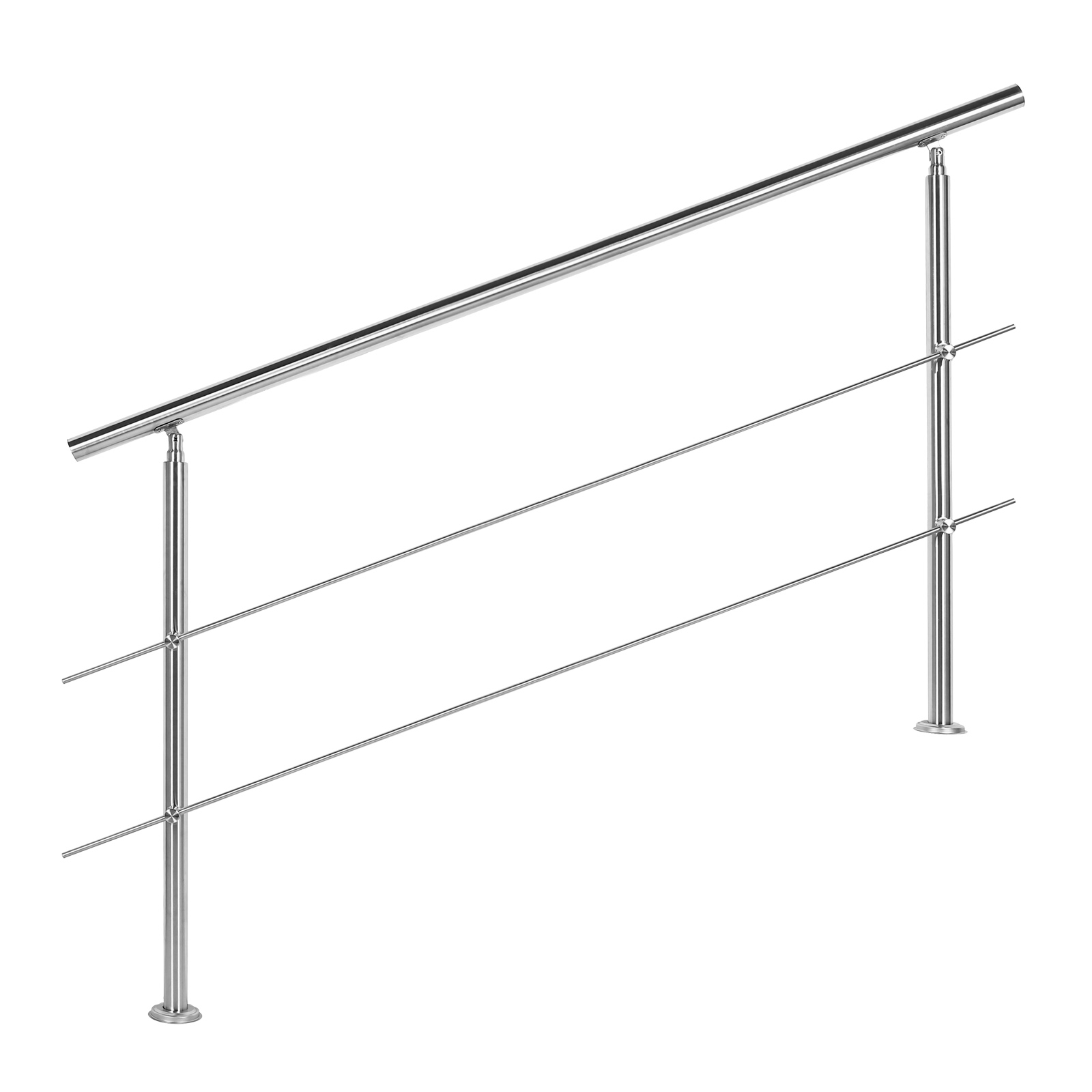 Zábradlí Nerezová ocel 2 Příčky 160 cm