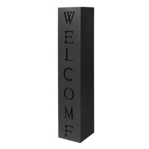 Dekorační sloupek černý Welcome