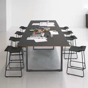 Průmyslové čtvercové stolové nohy 40x43cm Práškové šedé stoly