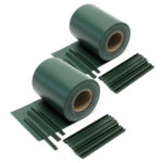 Zelená zahradní plotová role 70mx19cm, vyrobená z PVC 650 g / m² a 40 spon