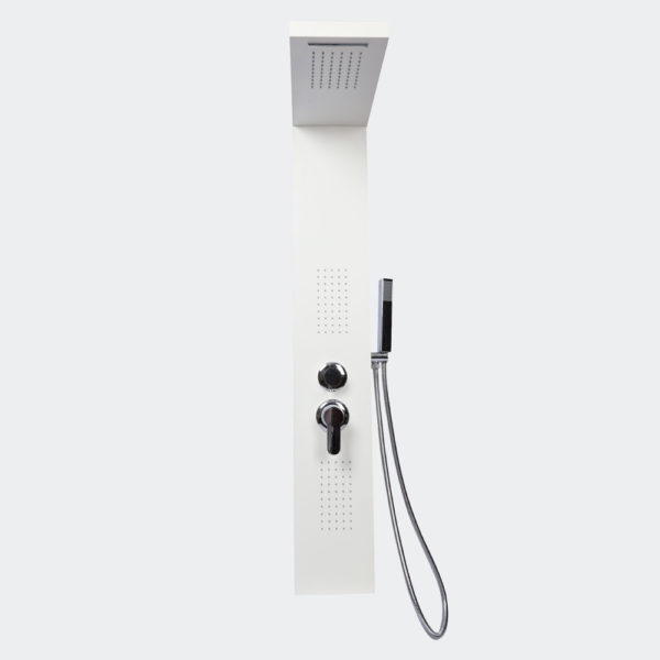 Multifunkční sprchový panel s termostatem bílý