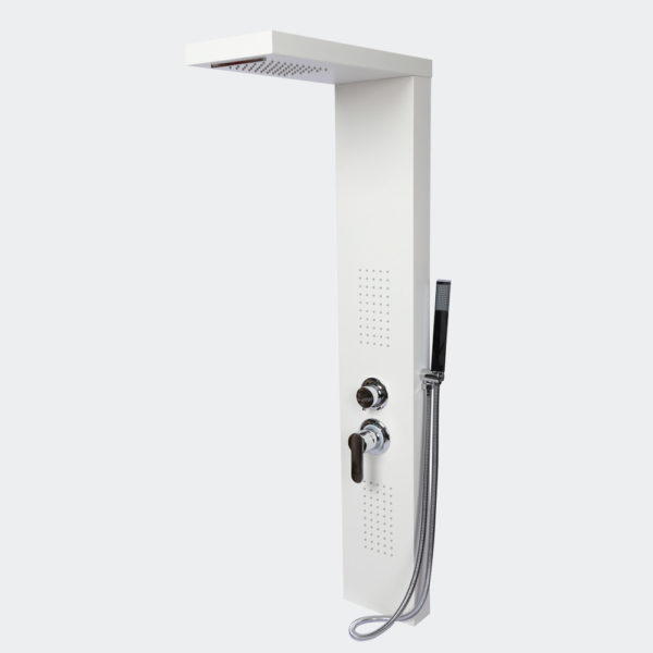 Multifunkční sprchový panel s termostatem bílý