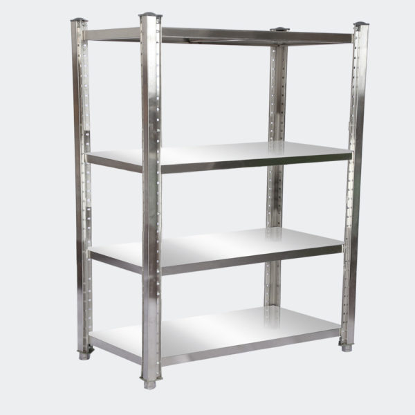 Regál z nerezové oceli 150x50x155 cm se 4 policemi pro gastronomii