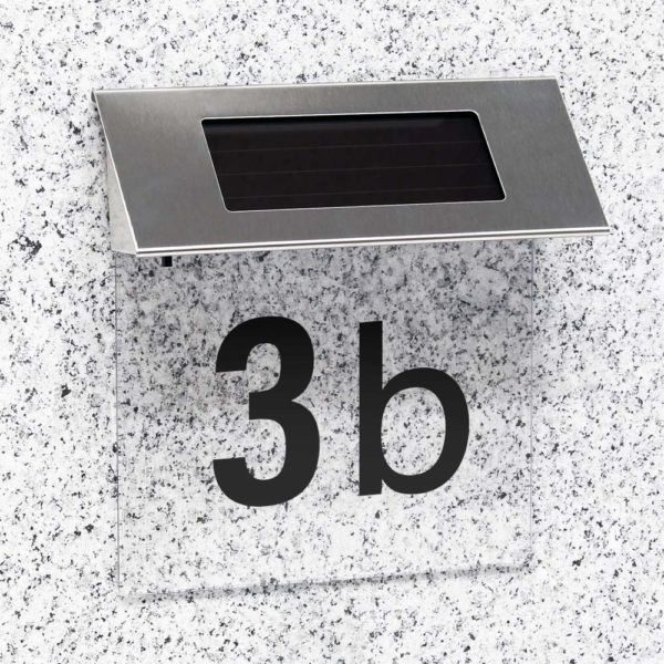 62373-1_2 Domovní číslo se solárním osvětlením LED