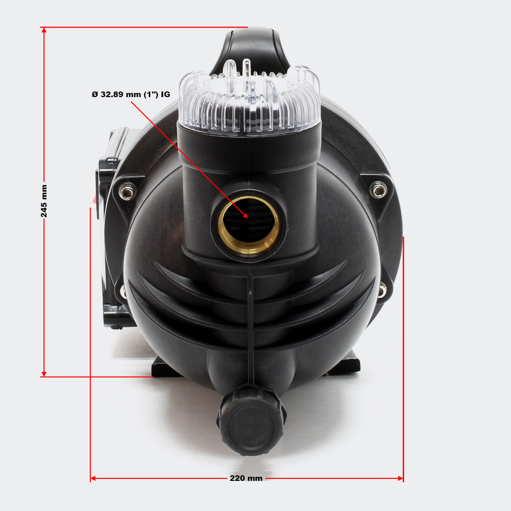 Zahradní čerpadlo 1100W/4600l/h Lapač nečistot a ovládání čerpadla - Obrázek 6