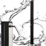 Solární vyhřívaná sprcha u bazénu 35L černý