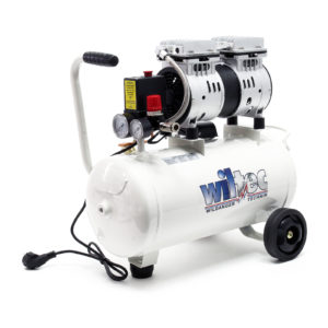 Bezolejový tichý vzduchový kompresor s 24L nádrží, 1HP, 98l / m a 750W