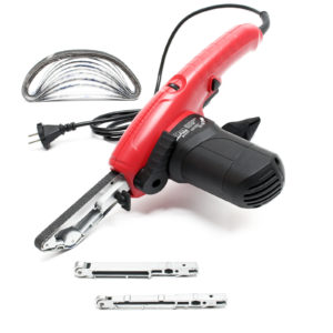 pásová pilníková bruska 400W vč. 3 brusná ramena a 10 brusných pásů