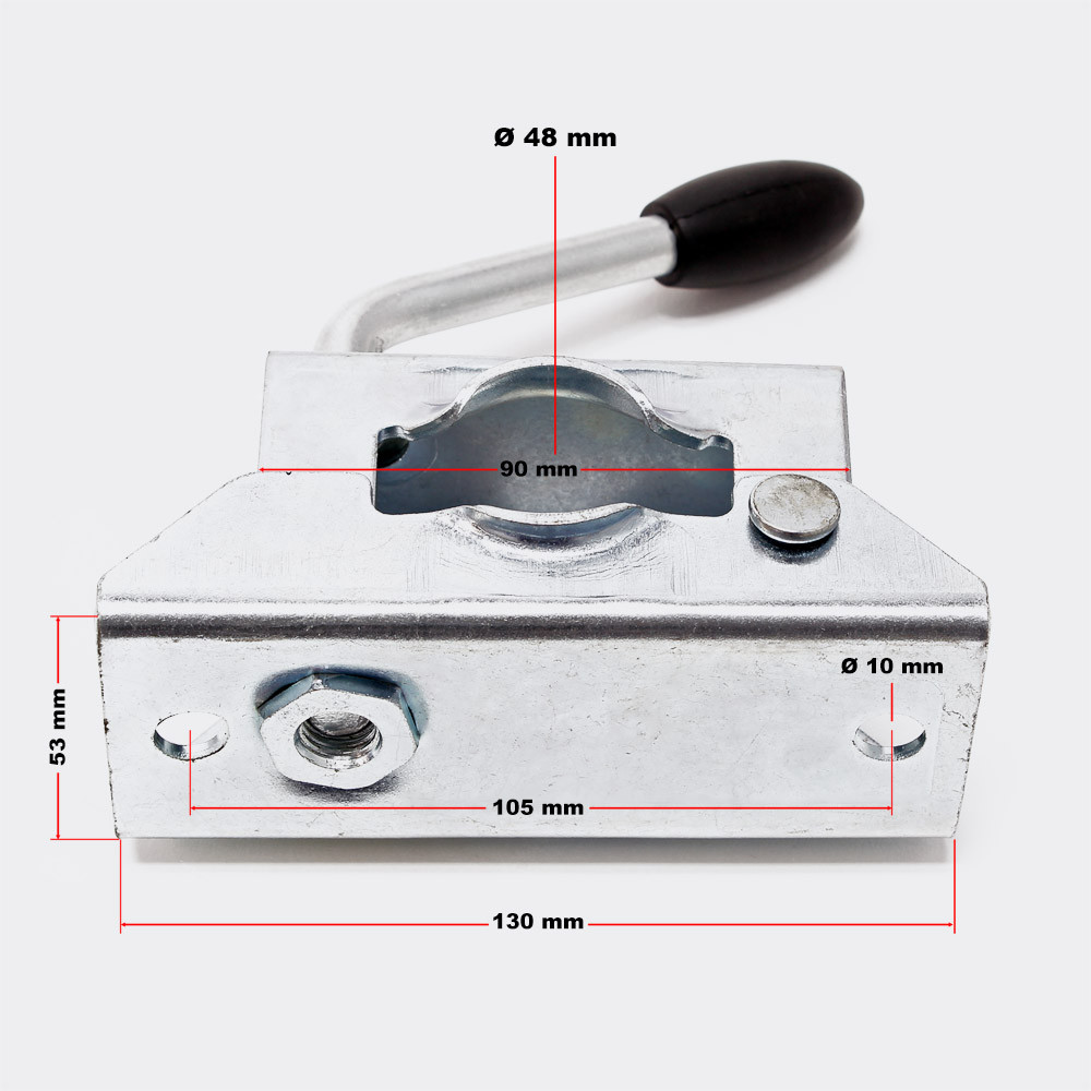 2x stojan na přívěs s upínáním na přívěs 700 x 48 mm - Obrázek 5