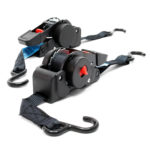 2 automatické upínací pásy se zatahovacím mechanismem 100 daN tahové zatížení LGF 0,2 m LGL 1,8 m PES