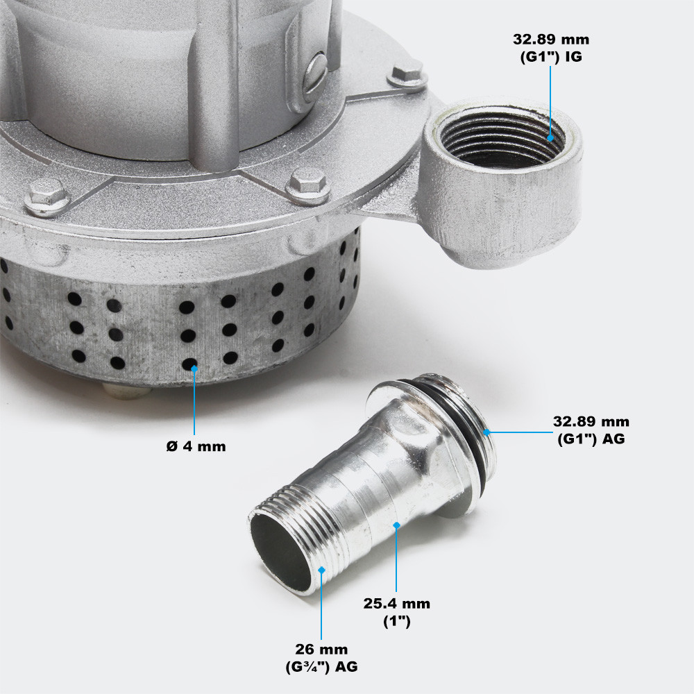 Čerpadlo na odpadní vodu 370W 1 500l/hs s 20m hadicí - Obrázek 5