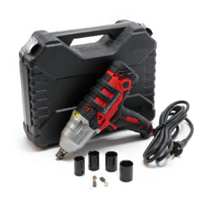 Elektrický rázový utahovák s výkonem 450 W vč. 4 nástrčné klíče