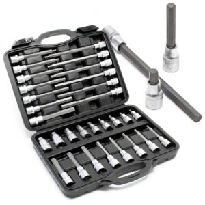 Gola Sada 30 ks klíčů Hex Bit z CrV s 1/2 "Drive