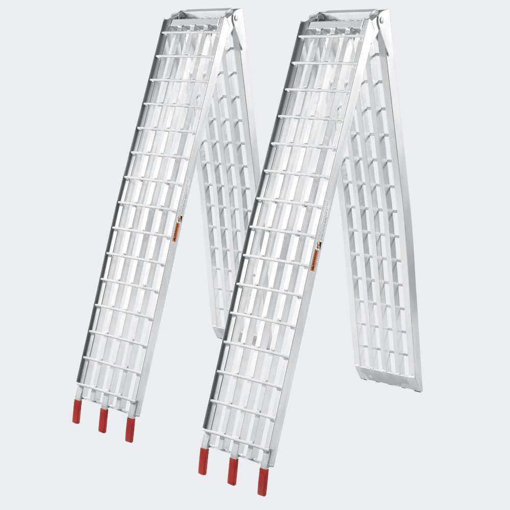 2x skládací nakládací rampa přenosná alu 122x12 "2400lbs (310cm 1080kg) - Obrázek 2