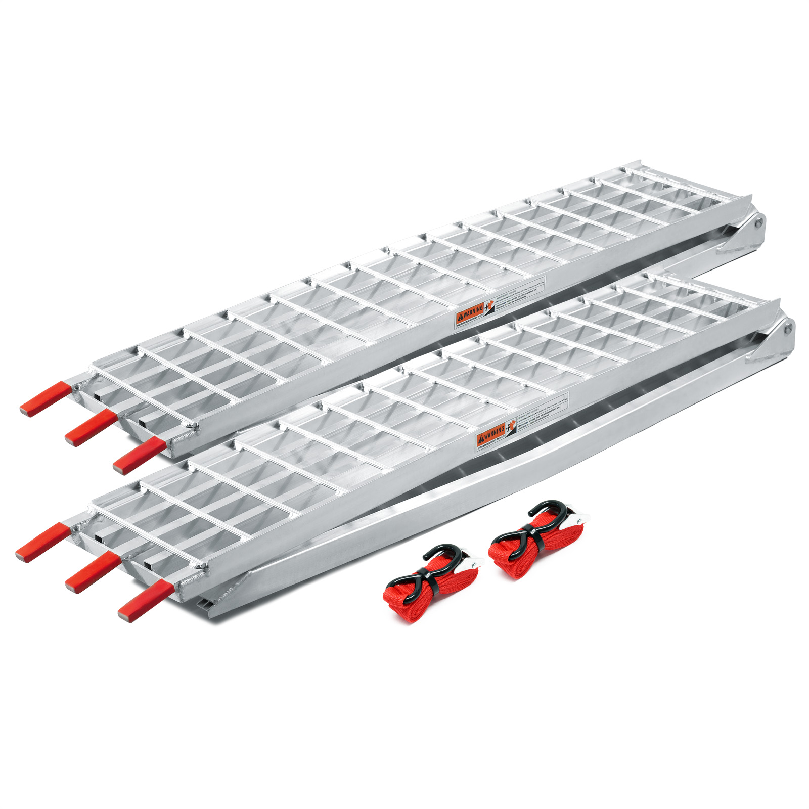 2x skládací nakládací rampa přenosná alu 122x12 "2400lbs (310cm 1080kg)