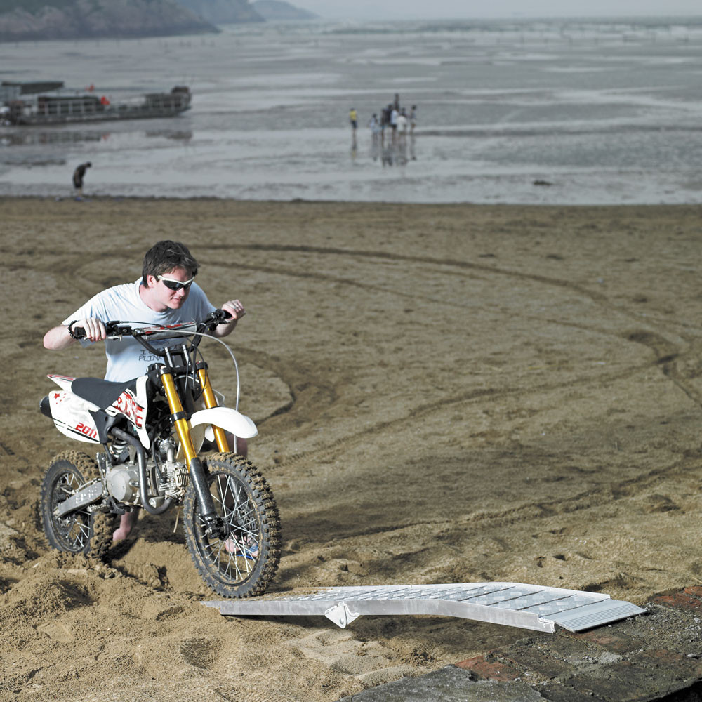 2x skládací nakládací rampa přenosná hliníková 90x11 "3000lbs (228cm 1360kg) - Obrázek 4