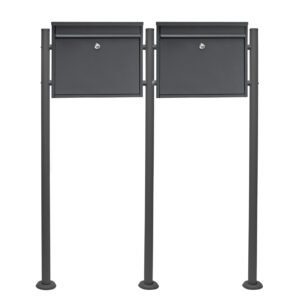 Sada poštovních schránek V13 antracitová dvojitá