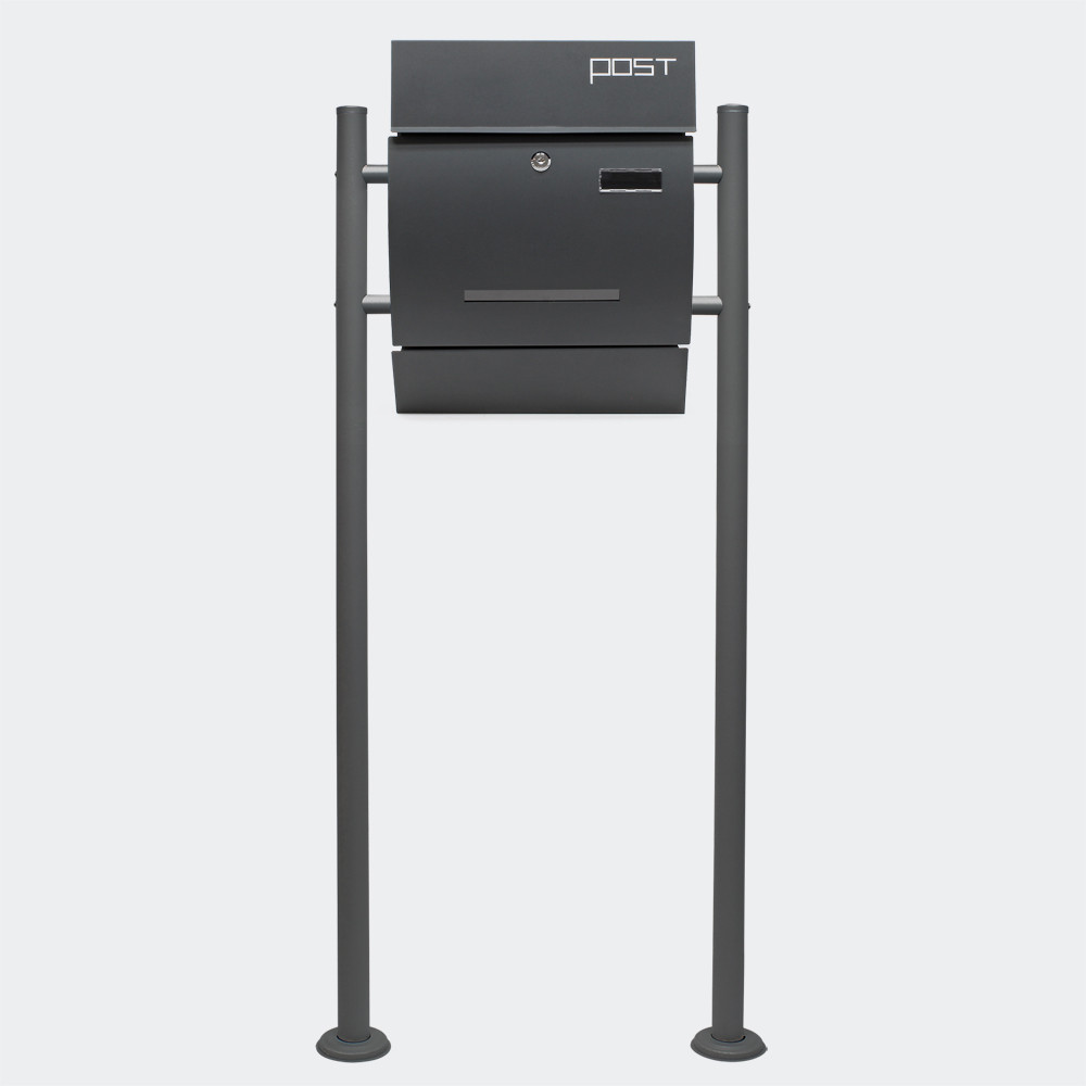 Poštovní schránka na stojanu V4 antracitová - Obrázek 2