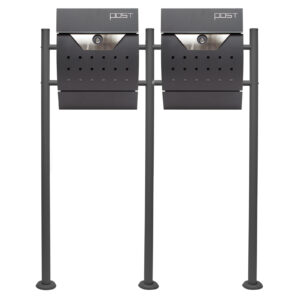 Sada Poštovních Schránek V5 Antracitová Dvojitá