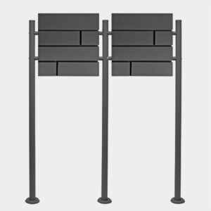 Sada poštovních schránek Letterbox V15 antracitová dvojitá