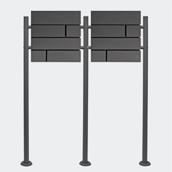 Sada poštovních schránek Letterbox V15 antracitová dvojitá