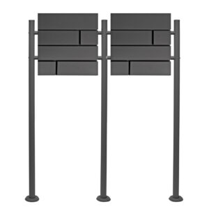 Sada poštovních schránek V15 antracitová dvojitá