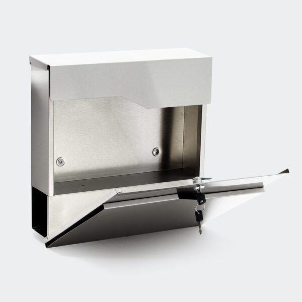 Designová poštovní schránka V19 z nerezové oceli poštovní schránka na noviny