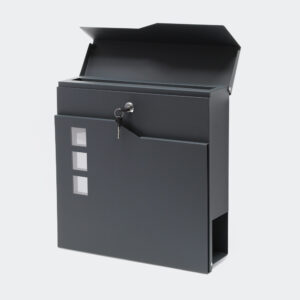 Designová poštovní schránka V20 antracitová poštovní schránka na noviny