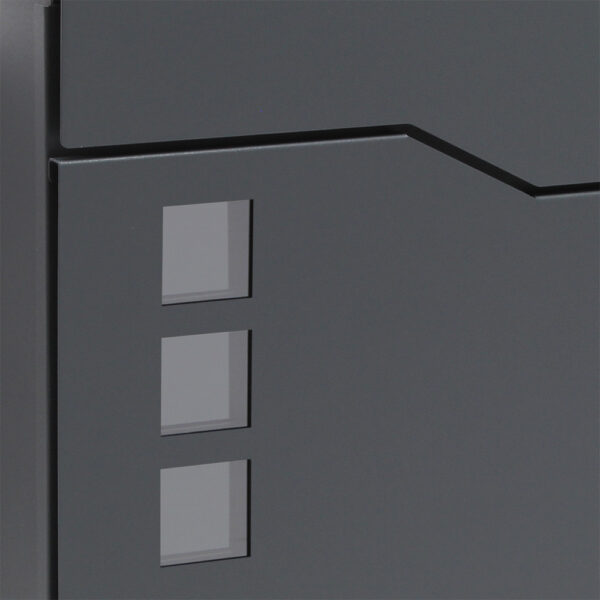 Designová poštovní schránka V20 antracitová poštovní schránka na noviny