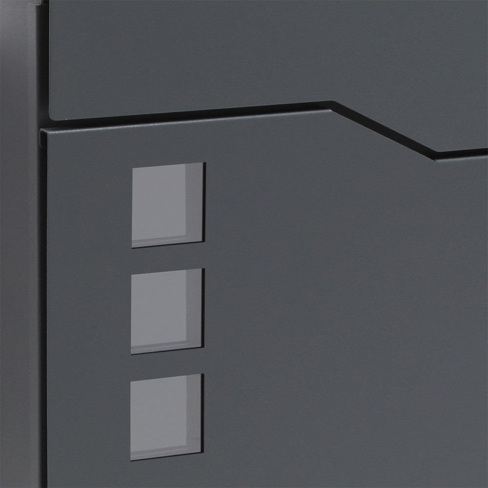 Designová poštovní schránka V20 antracitová poštovní schránka na noviny