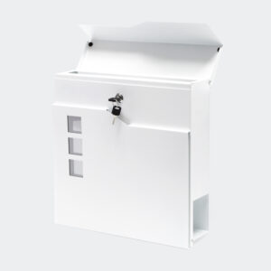 Designová poštovní schránka V20 bílá schránka na noviny