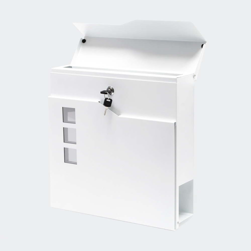 Designová poštovní schránka V20 bílá schránka na noviny