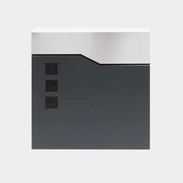 Designová poštovní schránka V20 antracit s poštovní schránkou na noviny