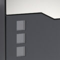 Designová poštovní schránka V20 antracit s poštovní schránkou na noviny