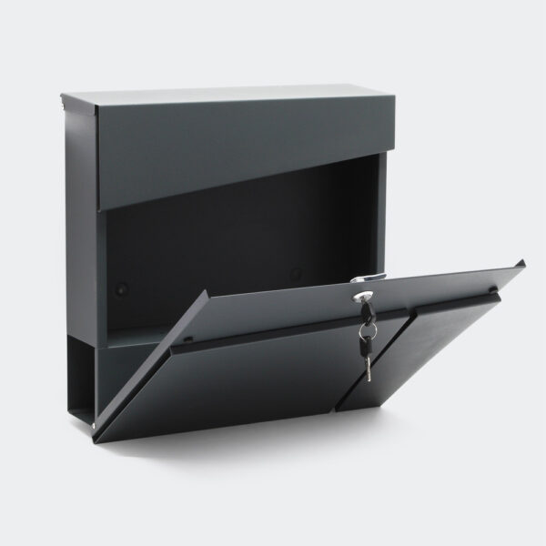 Designová poštovní schránka V24 antracitová poštovní schránka na noviny