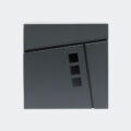 Designová poštovní schránka V24 antracitová poštovní schránka na noviny