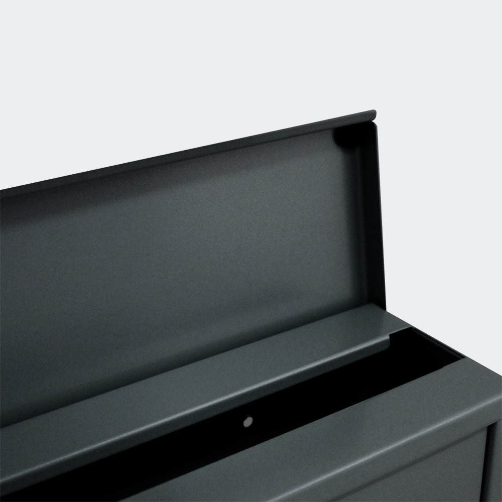 Poštovní schránka s držákem novin Antracit - Obrázek 5