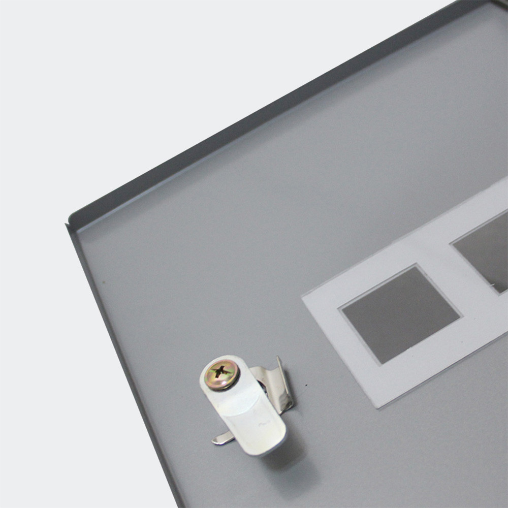 Poštovní schránka s držákem novin stříbrná - Obrázek 4