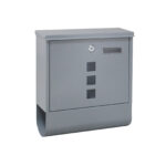 Poštovní schránka s držákem novin stříbrná