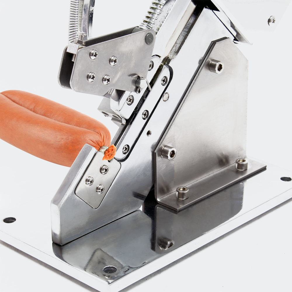 Ruční nůžky na klobásy z oceli s galvanickým povlakem vč. Klipy - Obrázek 2