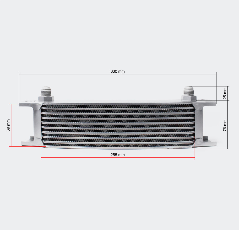 Hliníkový chladič oleje s 10 poli - Obrázek 3
