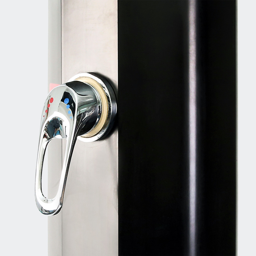 Solární vyhřívaná sprcha u bazénu 35L stříbrná barva - Obrázek 4