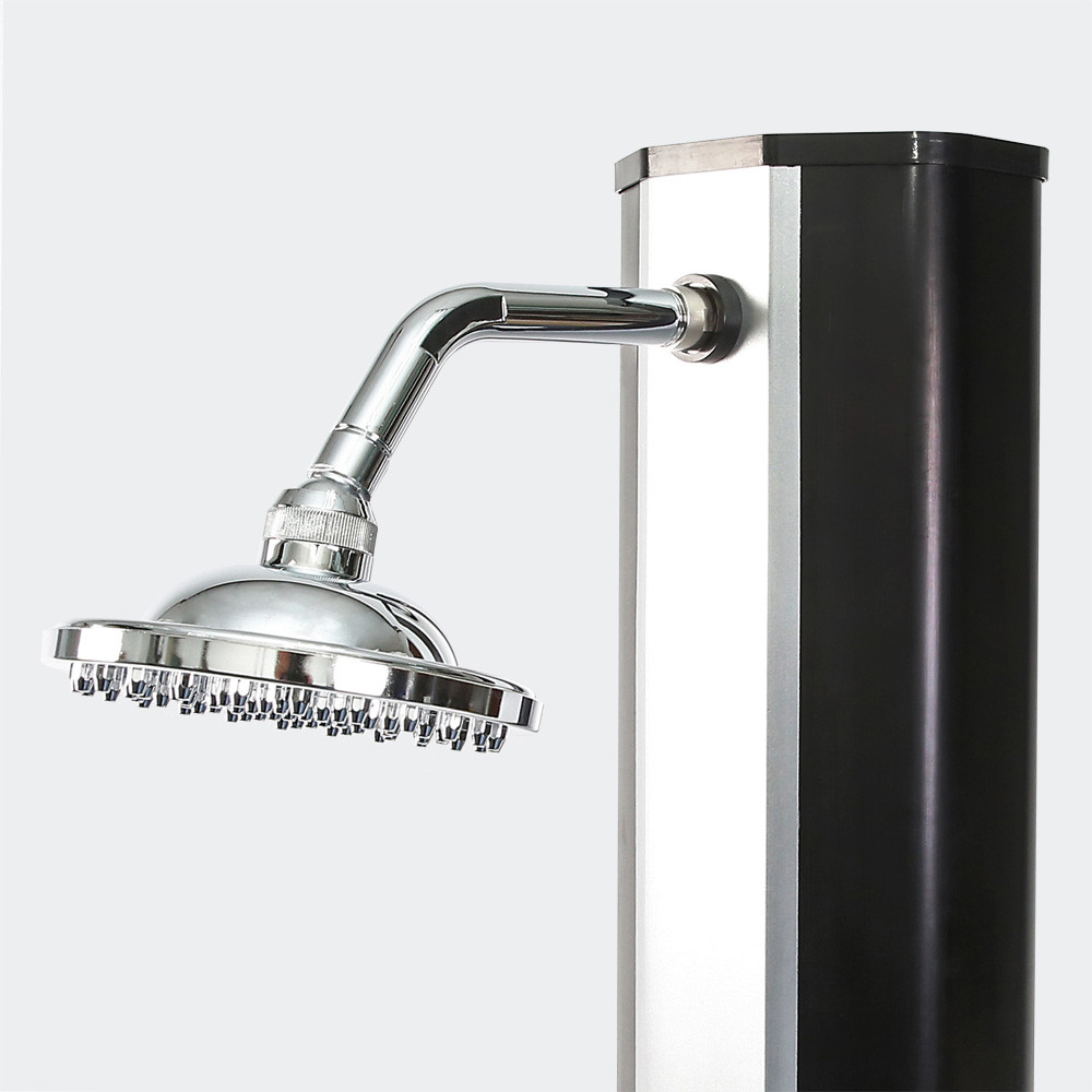 Solární vyhřívaná sprcha u bazénu 35L stříbrná barva - Obrázek 2